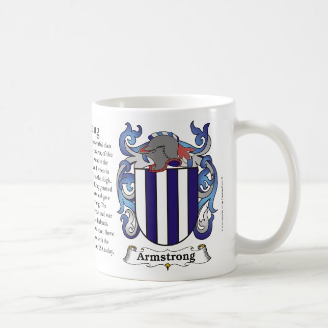 Café Taza del escudo de armas de la familia de (Derecha)