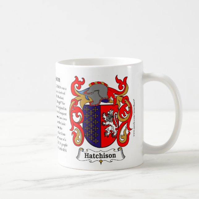 Café Taza del escudo de armas de la familia de (Derecha)