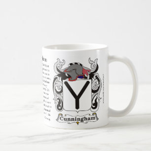Café Taza del escudo de armas de la familia de