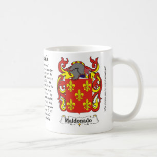 Café Taza del escudo de armas de la familia de