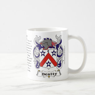 Café Taza del escudo de armas de la familia de Beatty