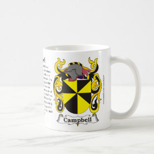 Café Taza del escudo de armas de la familia de Campbell