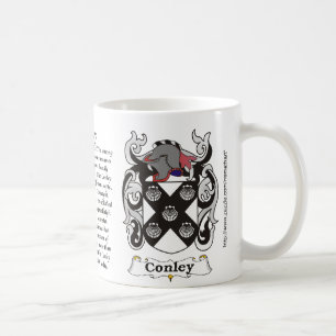 Café Taza del escudo de armas de la familia de Conley