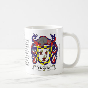 Café Taza del escudo de armas de la familia de Doyle