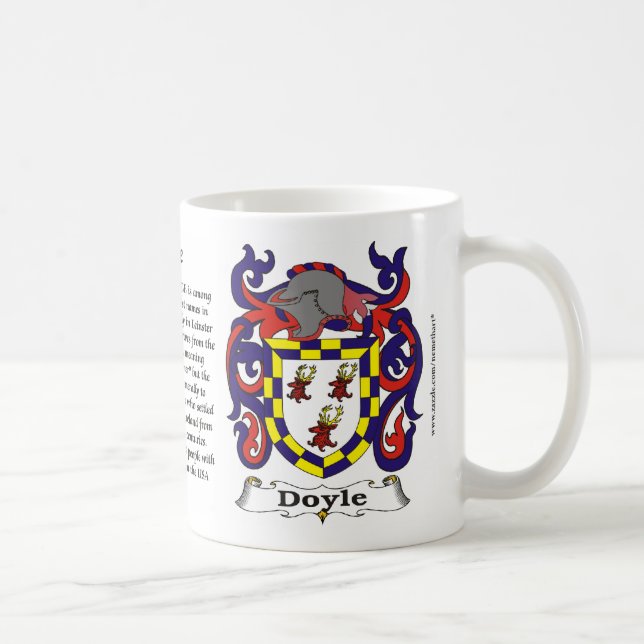 Café Taza del escudo de armas de la familia de Doyle (Derecha)