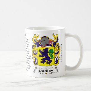 Café Taza del escudo de armas de la familia de Dudley