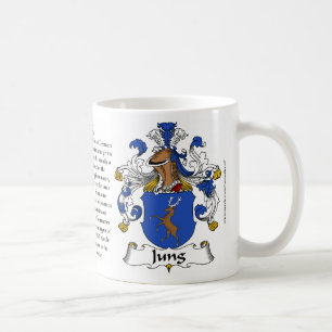 Café Taza del escudo de armas de la familia de Jung