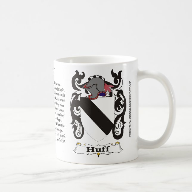 Café Taza del escudo de armas de la familia de la (Derecha)