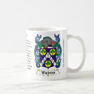 Café Taza del escudo de armas de la familia de las