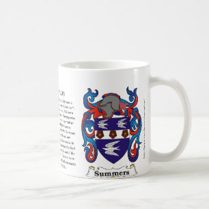 Café Taza del escudo de armas de la familia de los