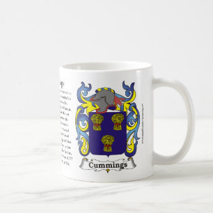 Café Taza del escudo de armas de la familia de los