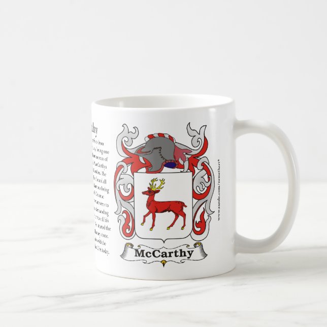Café Taza del escudo de armas de la familia de McCarthy (Derecha)