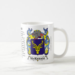Café Taza del escudo de armas de la familia de McKenzie