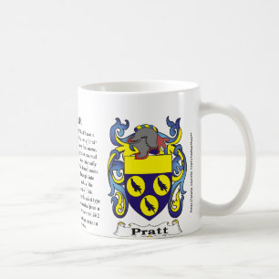 Café Taza del escudo de armas de la familia de Pratt