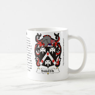 Café Taza del escudo de armas de la familia de Smith