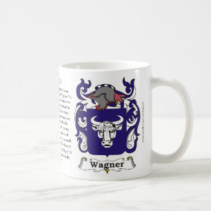 Café Taza del escudo de armas de la familia de Wagner