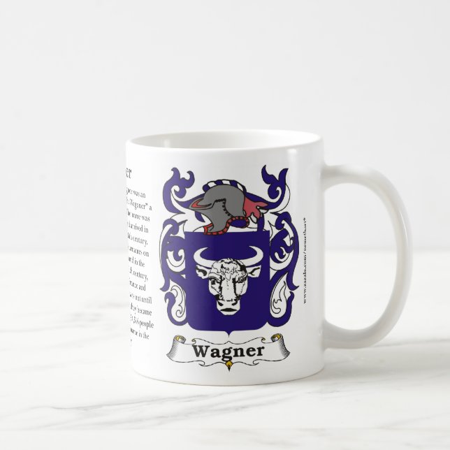 Café Taza del escudo de armas de la familia de Wagner (Derecha)
