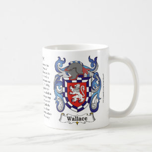 Café Taza del escudo de armas de la familia de Wallace