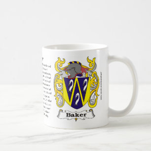 Café Taza del escudo de armas de la familia del