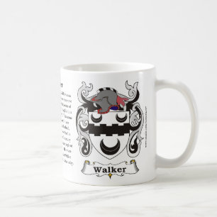 Café Taza del escudo de armas de la familia del