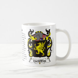 Café Taza del escudo de armas de la familia del grifo