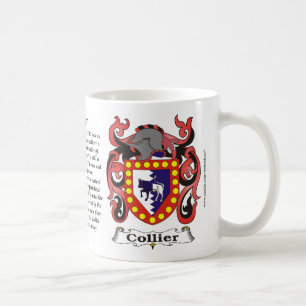 Café Taza del escudo de armas de la familia del minero