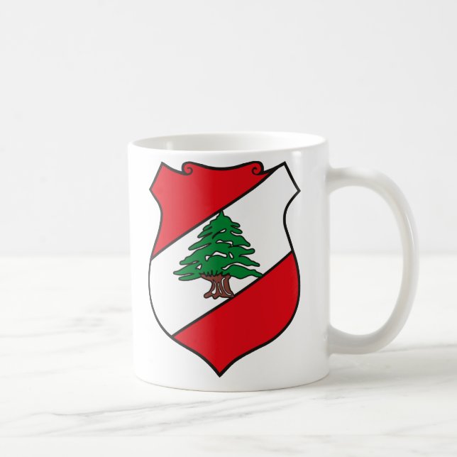 Café Taza del escudo de armas de Líbano (Derecha)