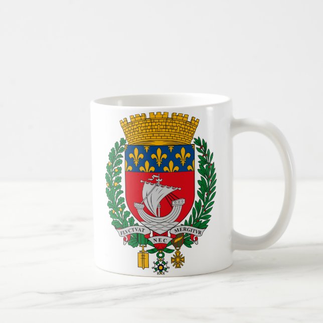 Café Taza del escudo de armas de París (Derecha)
