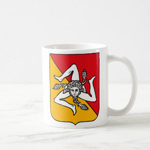 Café Taza del escudo de armas de Sicilia