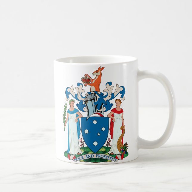 Café Taza del escudo de armas de Victoria (Derecha)