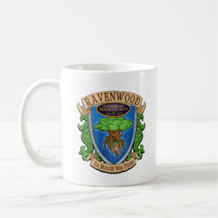 Café Taza del escudo de armas de Wizard101 Ravenwood