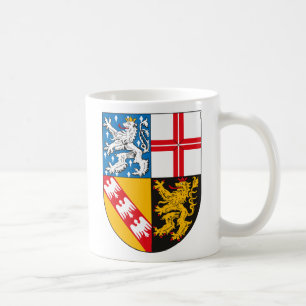Café Taza del escudo de armas del Sarre