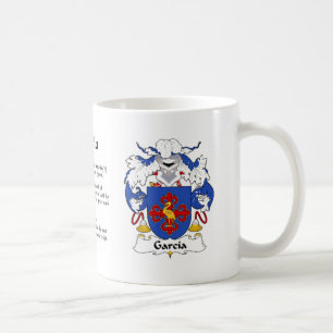 Café Taza del escudo de la familia de García