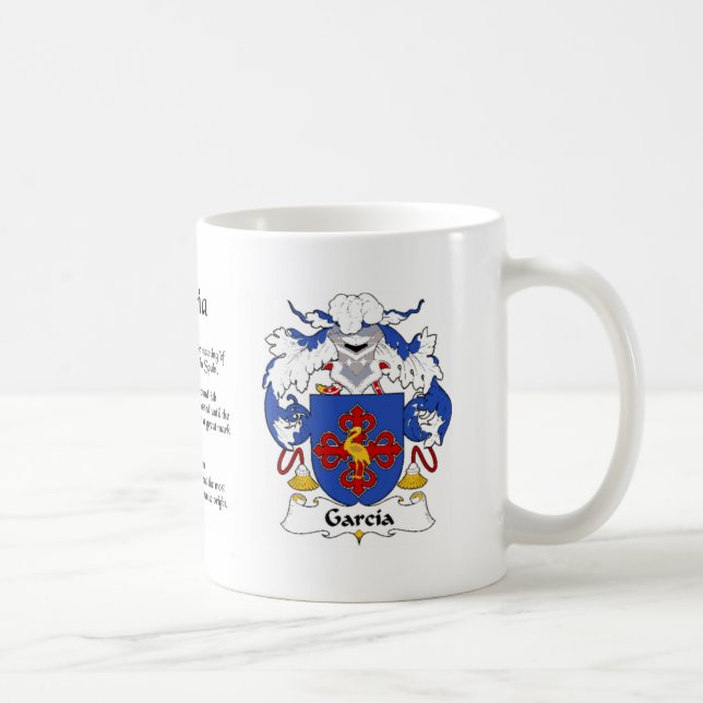 Café Taza del escudo de la familia de García (Derecha)