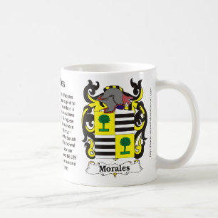 Café Taza del escudo de la familia de Morales