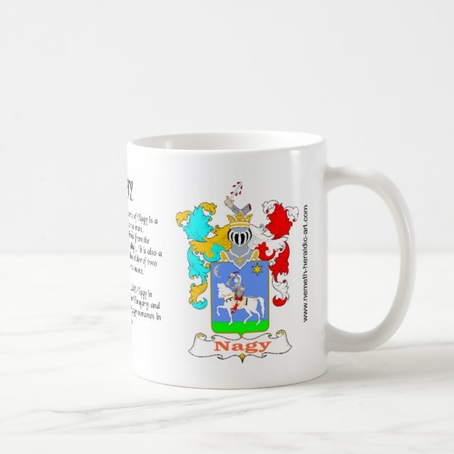 Café Taza del escudo de la familia de Nagy (Derecha)
