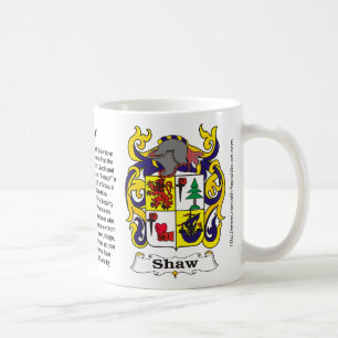 Café Taza del escudo de la familia de Shaw