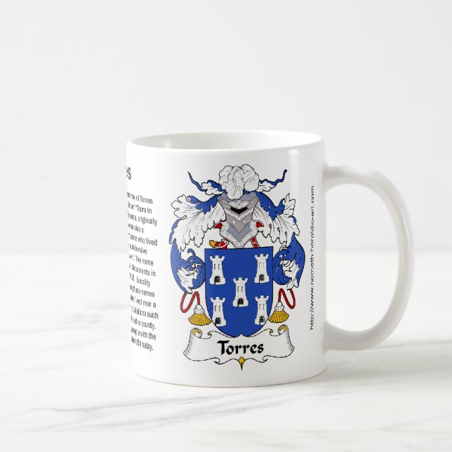 Café Taza del escudo de la familia de Torres (Derecha)
