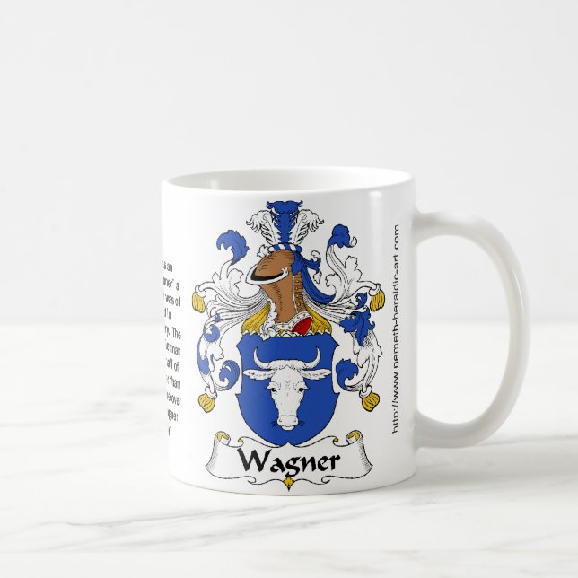 Café Taza del escudo de la familia de Wagner (Derecha)