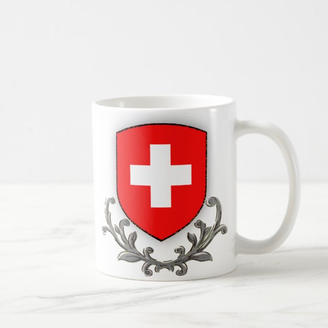 Café Taza del escudo de Suiza (Derecha)