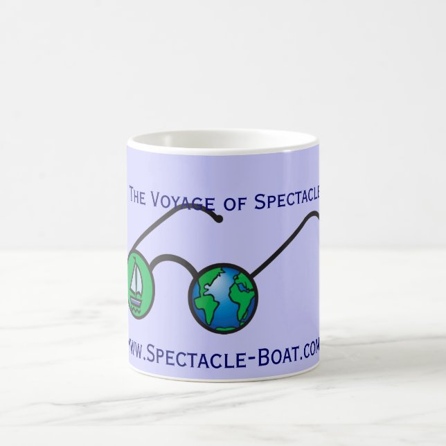 Café Taza del espectáculo de S/V en azul (Centro)