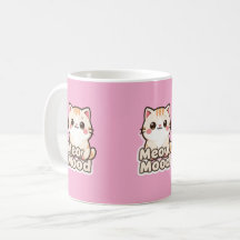 Taza Del Estado De Ánimo Del Maullido Del Gato Ado
