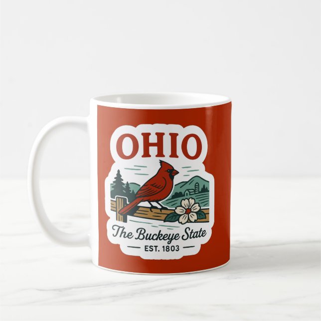 Café Taza del estado de Ohio Buckeye (Izquierda)