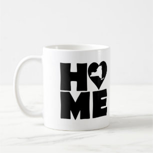 Café Taza del estado del corazón de la casa de Nueva Yo
