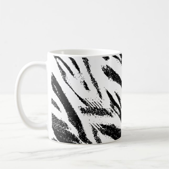 Café Taza del estampado de zebra (Izquierda)