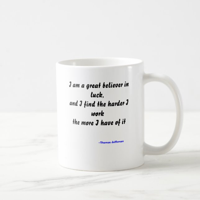 Café Taza del éxito de Thomas Jefferson (Derecha)