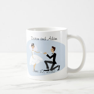 Café Taza del favor de la boda