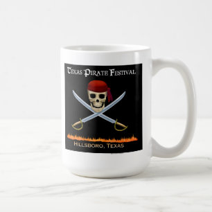 Café Taza del festival del pirata de Tejas