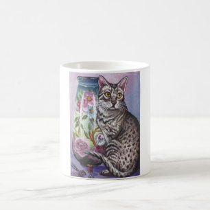 Café Taza del florero del gato de Mau del egipcio