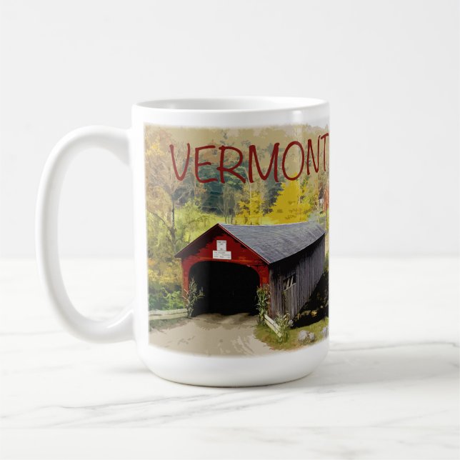 Café Taza del follaje de Vermont (Izquierda)
